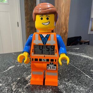 Lego Movie Emmet Minifigure Character Digital Alarm Clock Figure